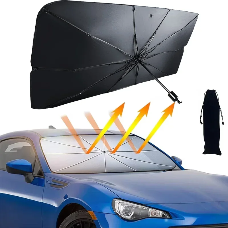 Windshield Sun Shade - Autozonnescherm opvouwbare paraplu zonnescherm voorruit bescherming