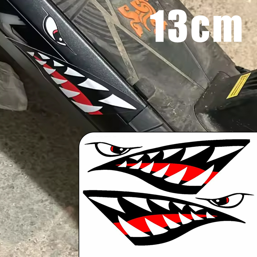 Car Accessories Jdm - JDM Shark Mouth Teeth Autosticker Cartoon