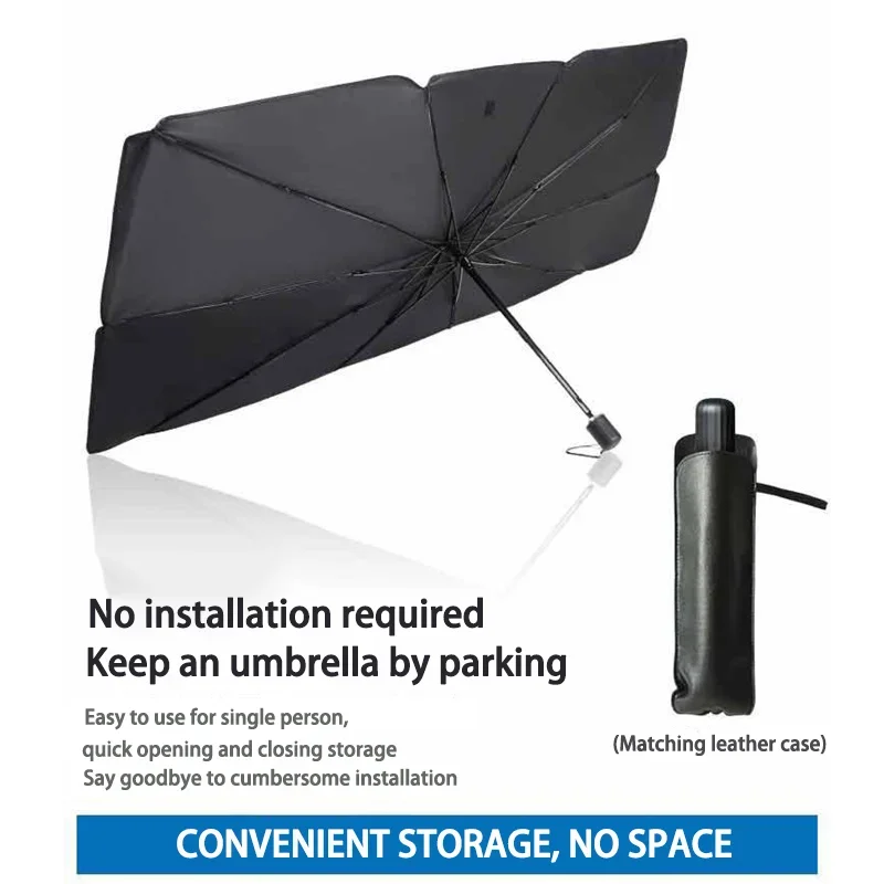 Windshield Sun Shade - Auto Opvouwbare Voorruit Zonneschermen Interieur Zonnescherm