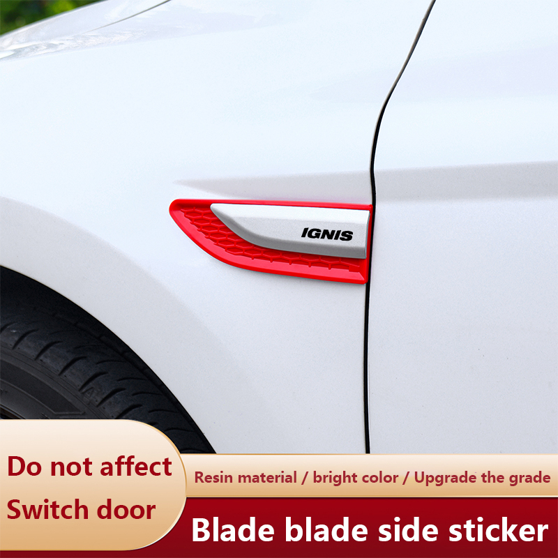 Car Accessories Logo - 2 STUKS auto zijspatbord mes aangebracht