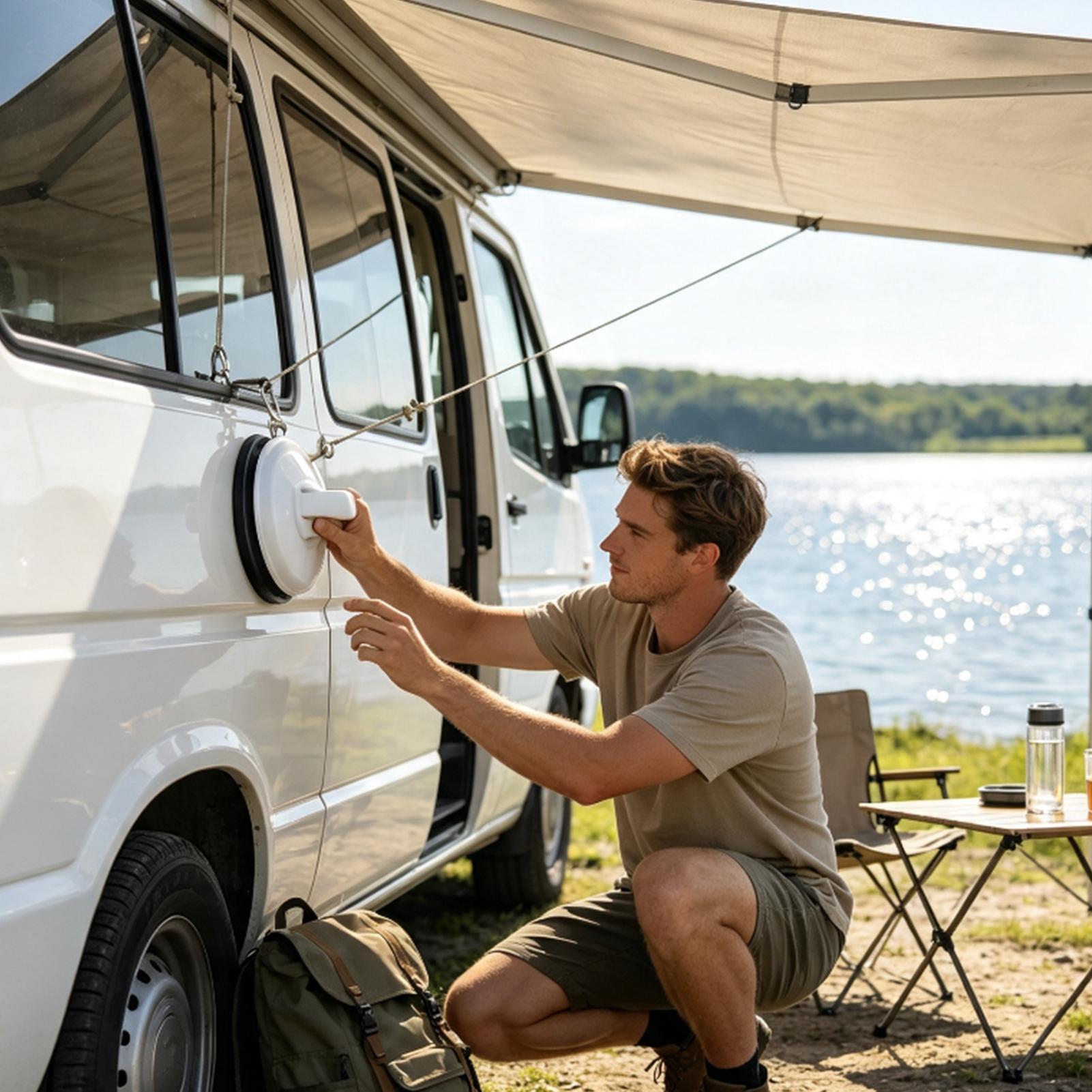 Car Accessories For Camping - Sterke zuignappen, zware vacuümzuignappen, geen boren