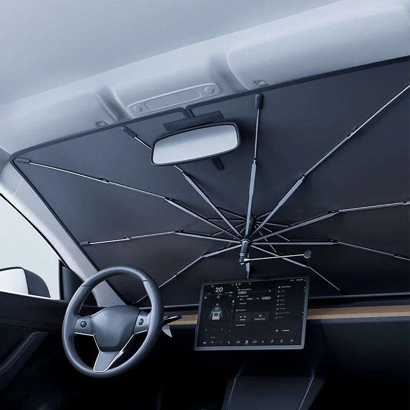 Windshield Sun Shade - Autozonnescherm, opvouwbaar, voorruitbescherming tegen UV-straling en