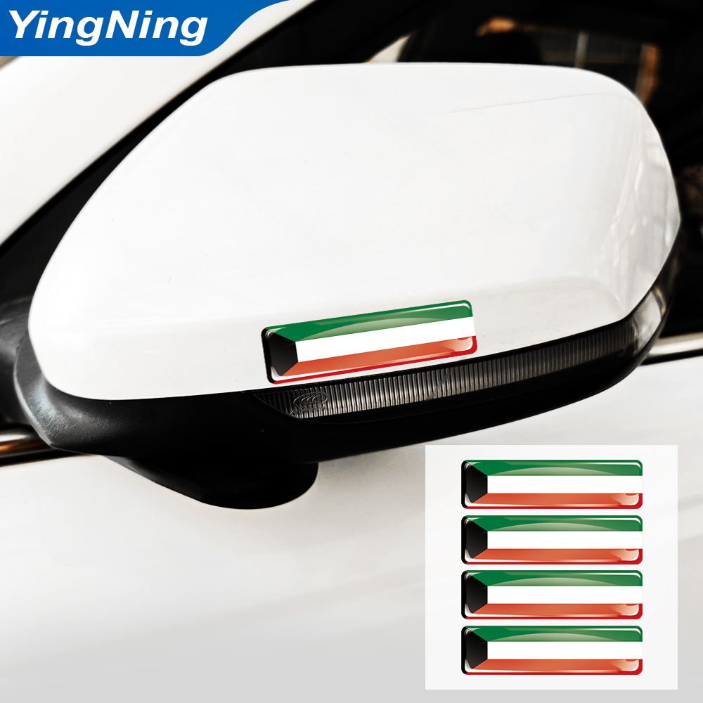 4PCS Koeweit Vlag Sticker Epox - Car Accessories Kuwait recensie en prijs