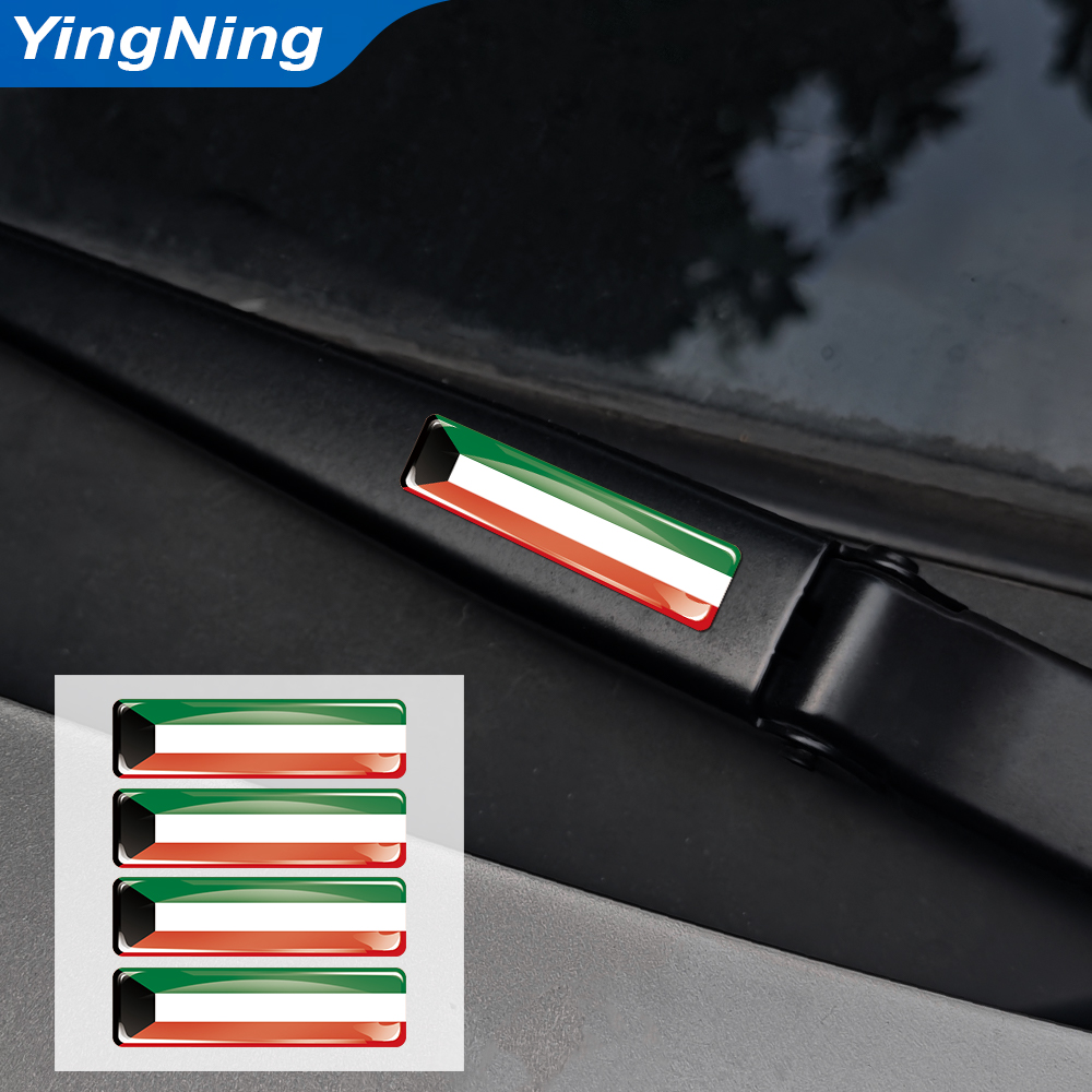 4PCS Koeweit Vlag Sticker Epox - Car Accessories Kuwait recensie en prijs