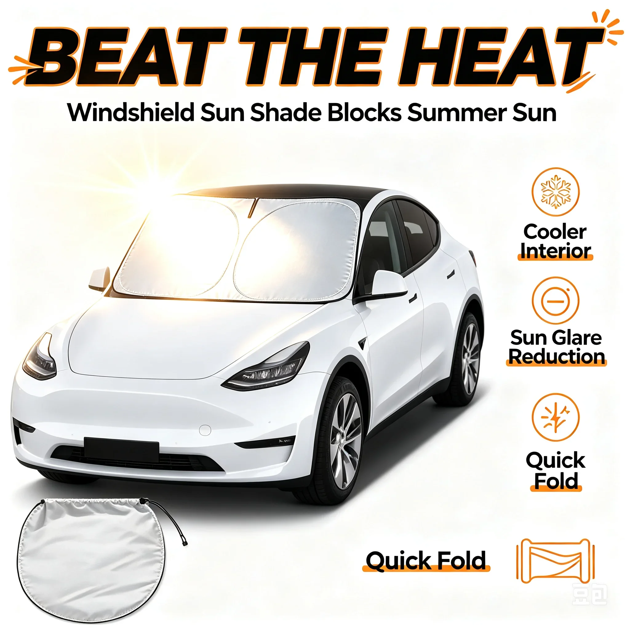 Autozonnescherm opvouwbaar voo - Windshield Sun Shade recensie en prijs