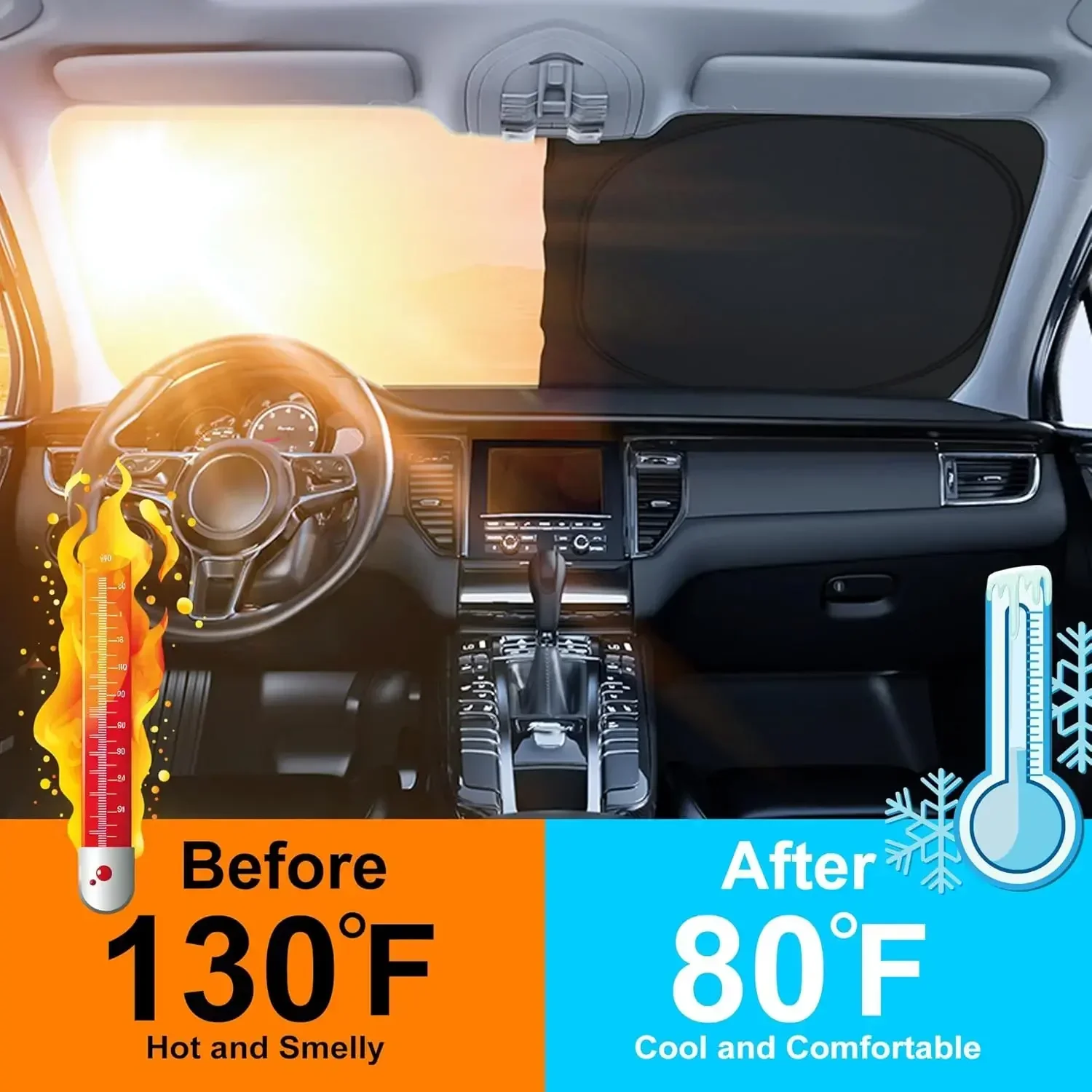 Nieuwe zomer auto voorruit zon - Windshield Sun Shade recensie en prijs