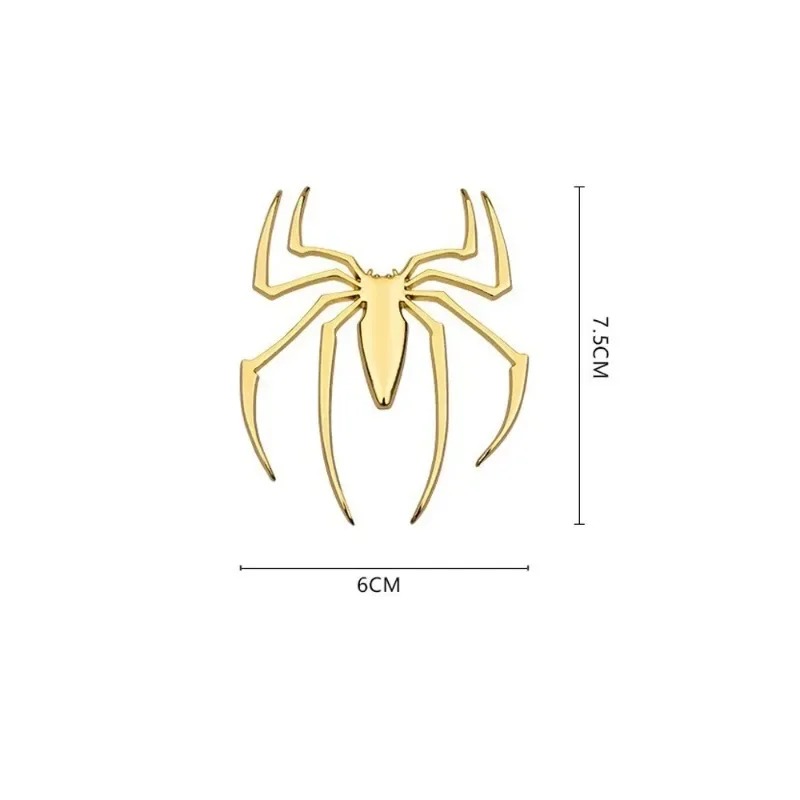 3D metalen autostickers, spide - Car Accessories Logo recensie en prijs