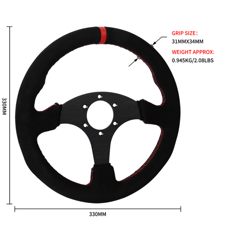 Suède race-stuurwielondersteun - Car Accessories Logo recensie en prijs