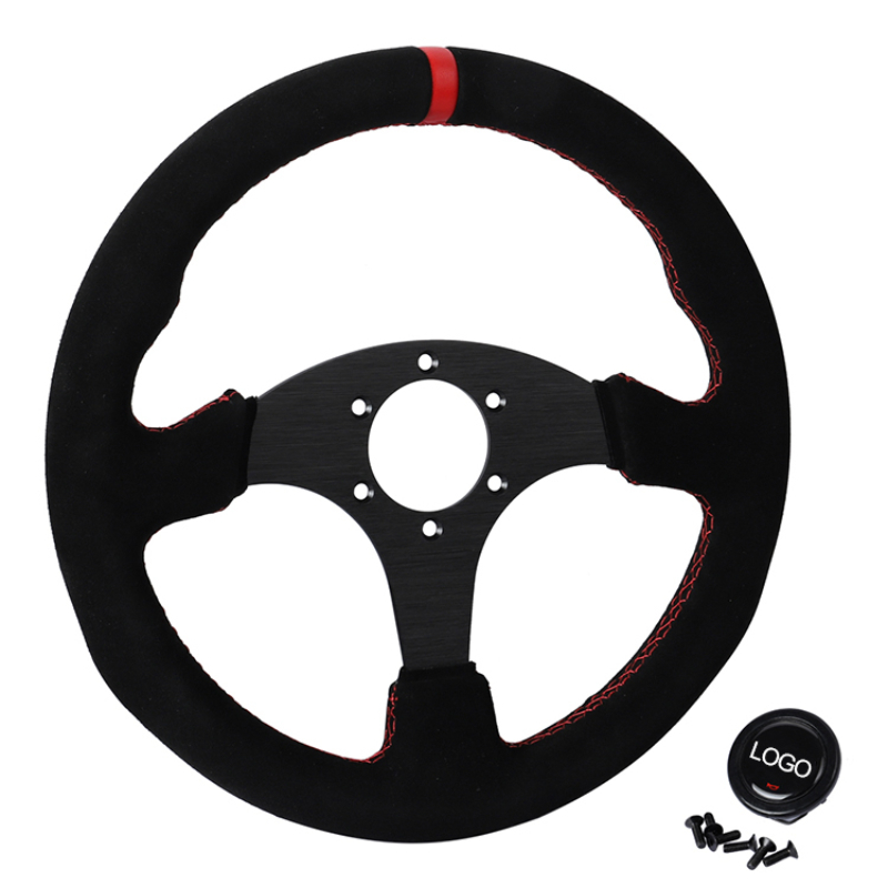 Suède race-stuurwielondersteun - Car Accessories Logo recensie en prijs