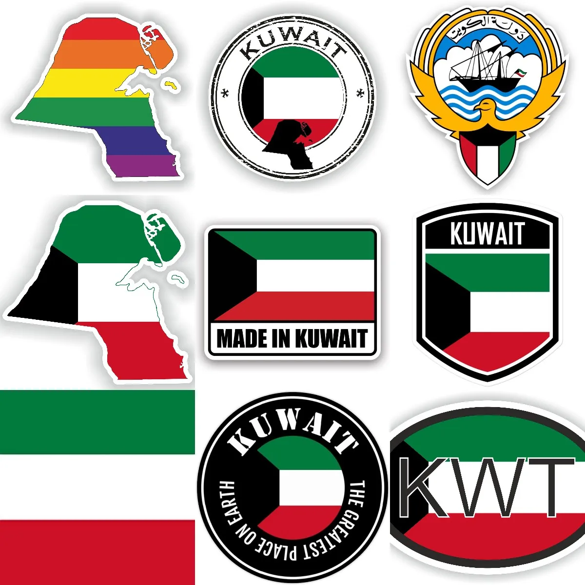 KWT Koeweit Vlag Kaart Nationa - Car Accessories Kuwait recensie en prijs