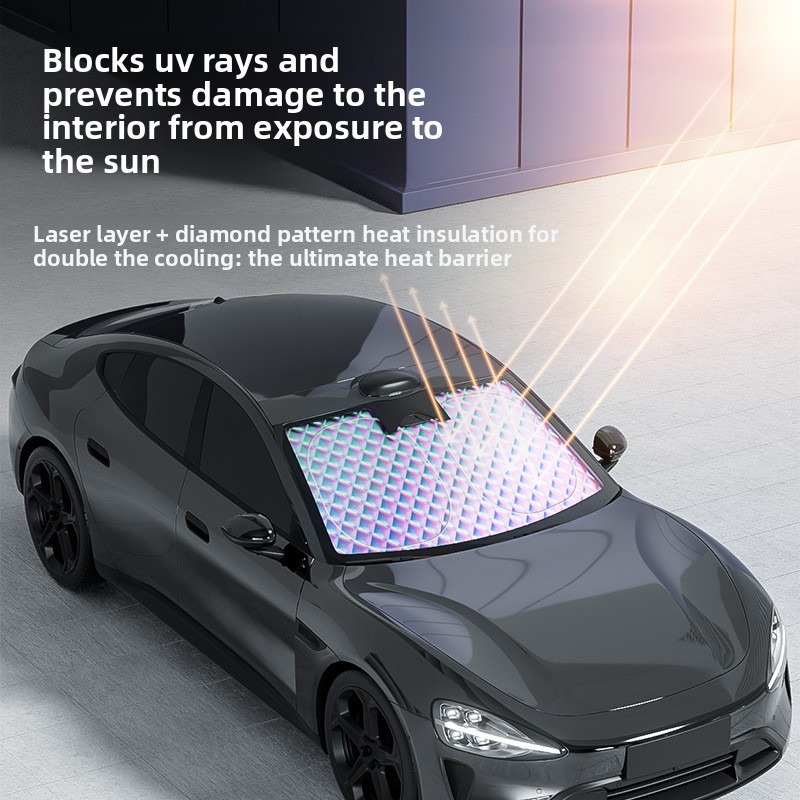 Zonnescherm voor Tesla Model 3 - Windshield Sun Shade recensie en prijs