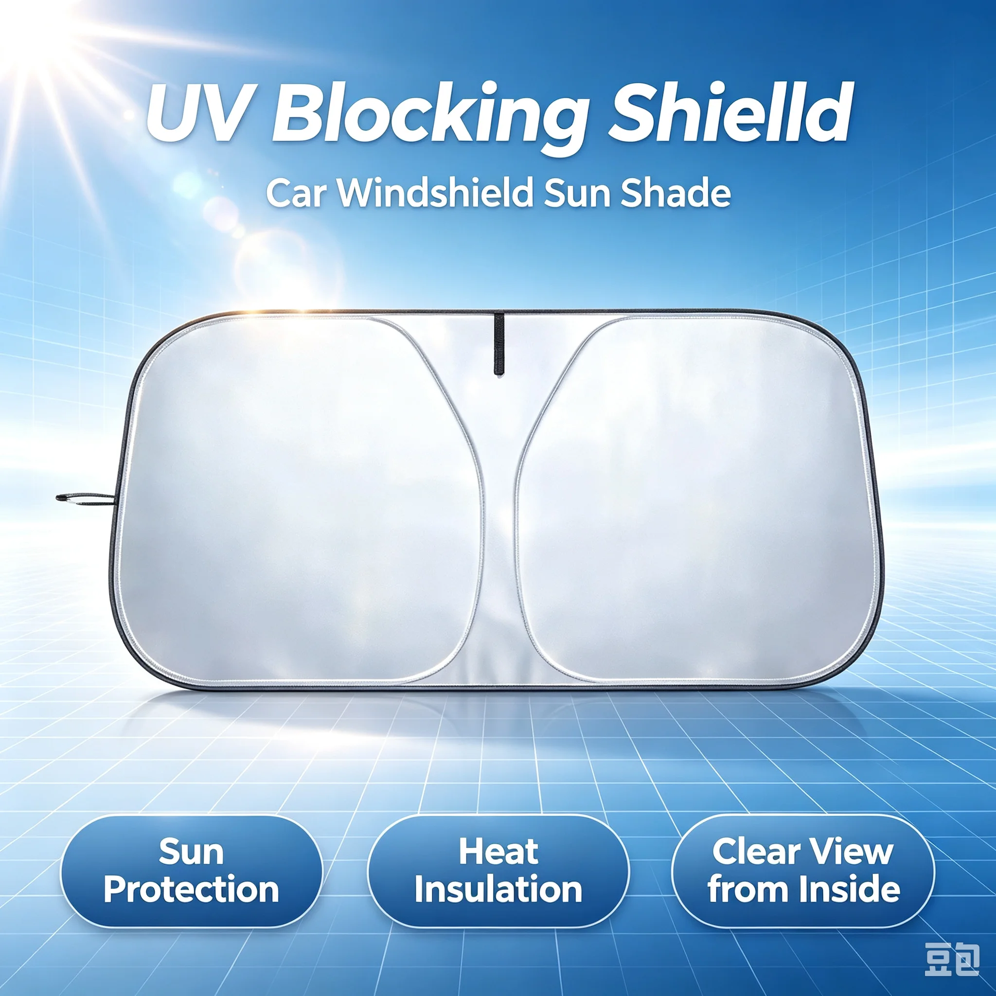 Autozonnescherm voorruit UV-be - Windshield Sun Shade recensie en prijs