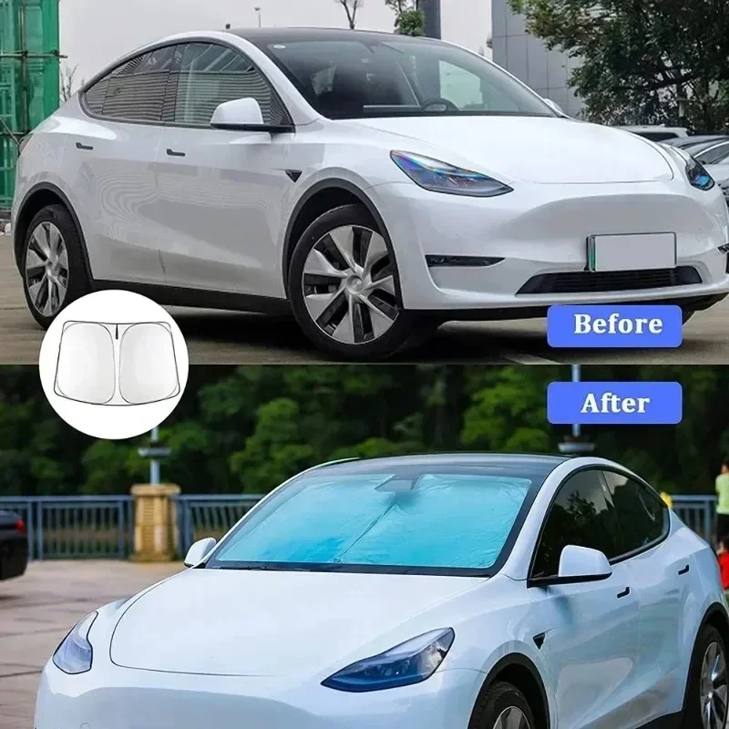 Voor Tesla Model Y Juniper Aut - Windshield Sun Shade recensie en prijs